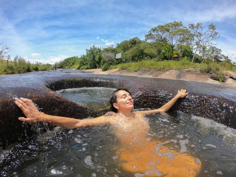 Las Gachas, piscines naturelles dans le Santander en Colombie