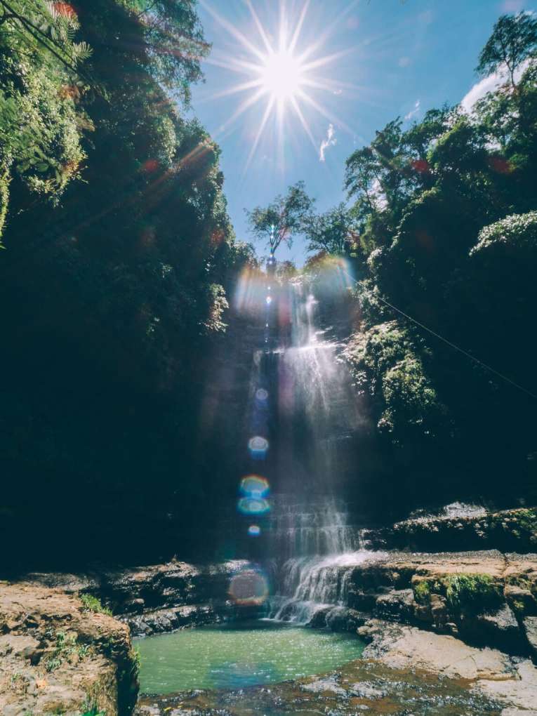 Visiter la cascade Juan Curi, la plus belle cascade du Santander en Colombie
